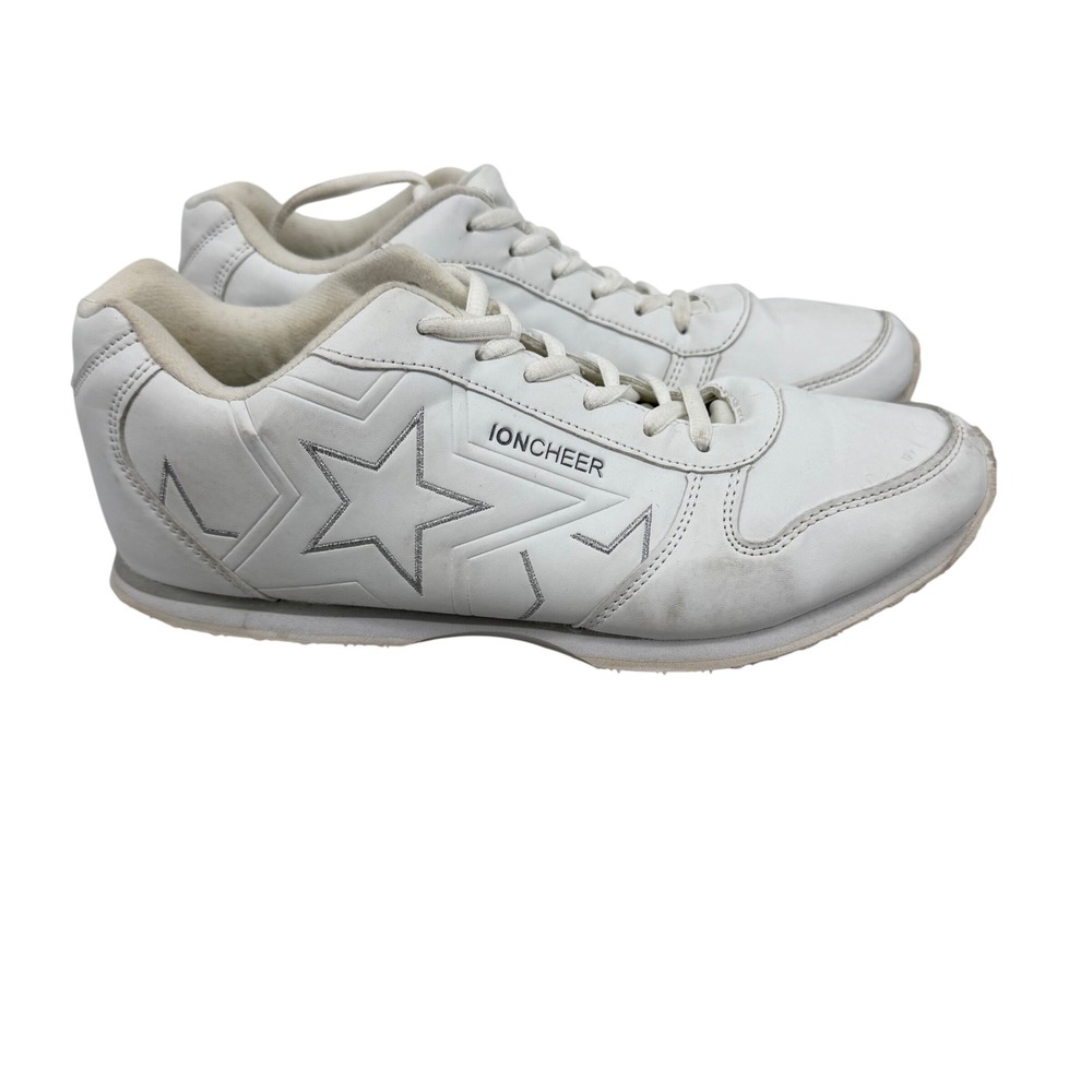 Ioncheer Cheerleading Shoes Women 8.5 White Good Star Detail Athletic S1940